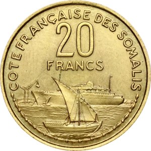 Djibouti French Somaliland 20 Francs 1952 Essai