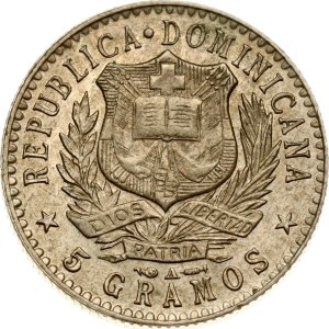 Dominican Republic 20 Centavos 1897 A