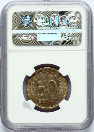Estonia 50 Senti 1936 NGC MS 63