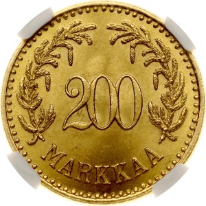 Finland 200 Markkaa 1926 S NGC MS 65