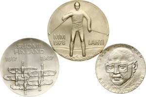 Finland 10 - 50 Markkaa 1967-1981 Lot of 3 coins