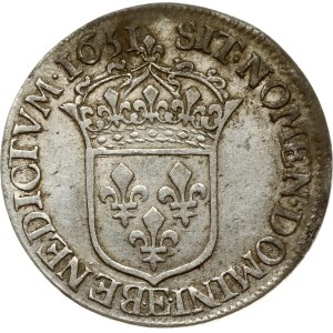 France 1/2 Ecu 1651 E
