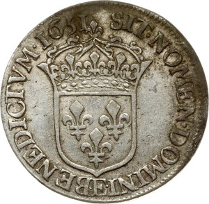 France 1/2 Ecu 1651 E