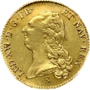 France 2 Louis d'Or 1786 A Paris PCGS AU Detail