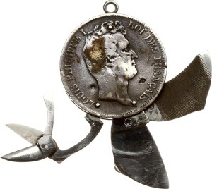 France Coin - knife 5 Francs 1831 D