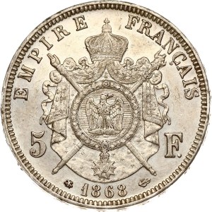 France 5 Francs 1868 A