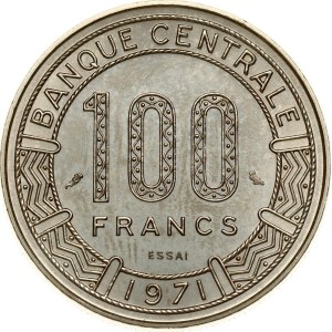 Gabon 100 franků 1971 Essai