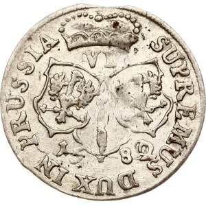 Deutschland Brandenburg-Preußen 6 Groschen 1682 HS