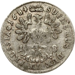 Deutschland Brandenburg-Preußen 18 Groscher 1684 HS