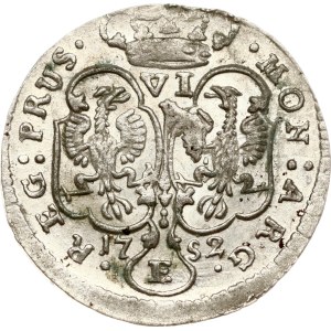 Germany Prussia 6 Groscher 1752 E/S