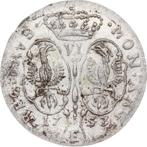 Germany Prussia 6 Groscher 1753 E