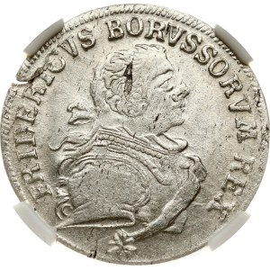 Germany Prussia 18 Groscher 1753 G NGC MS 63