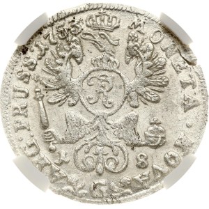 Germany Prussia 18 Groscher 1753 G NGC MS 63
