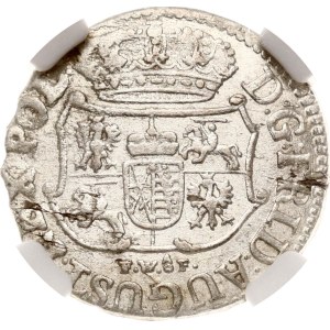 Germany Saxony 1/24 Taler 1753 FWoF NGC MS 61