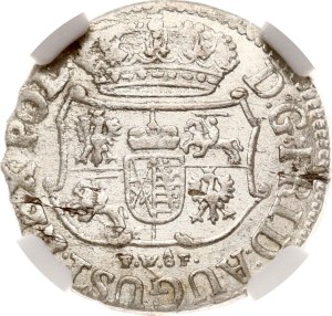 Germany Saxony 1/24 Taler 1753 FWoF NGC MS 61