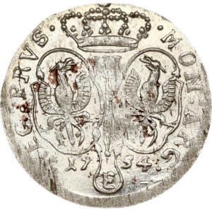Deutschland Preußen 6 Groscher 1754 E ST