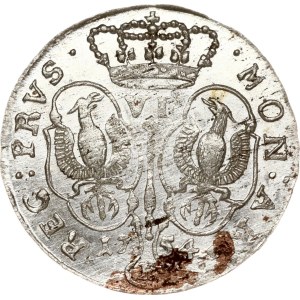 Germany Prussia 6 Groscher 1754 E
