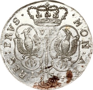 Germany Prussia 6 Groscher 1754 E