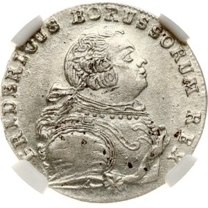 Germany Prussia 6 Groscher 1756 E NGC MS 63