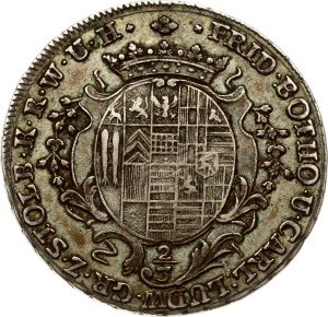 Germany Stolberg-Stolberg 2/3 Taler 1764 C