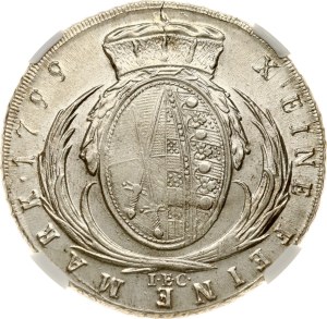 Germany Saxony Taler 1799 IEC NGC UNC Details