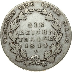 Germany Prussia Taler 1814 A