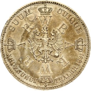 Germany Prussia Taler 1861 A Coronation