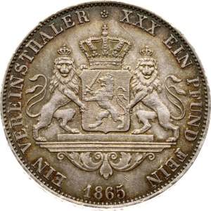 Germany Hesse-Darmstadt Taler 1865