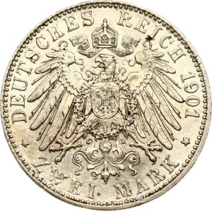 Germany Prussia 2 Mark 1901 A Kingdom of Prussia