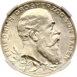 Germany Baden 2 Mark 1902 Reign NGC MS 65