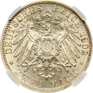 Germany Baden 2 Mark 1902 Reign NGC MS 65