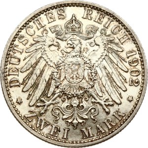 Germany Baden 2 Mark 1902 Reign