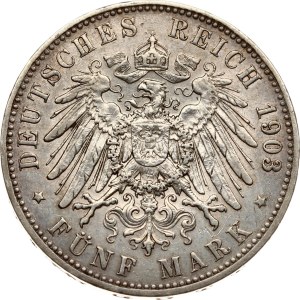 Germany Prussia 5 Mark 1903 A