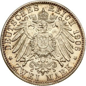 Deutschland Baden 2 Mark 1906 Goldene Hochzeit