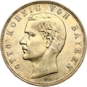 Germany Bavaria 5 Mark 1908 D