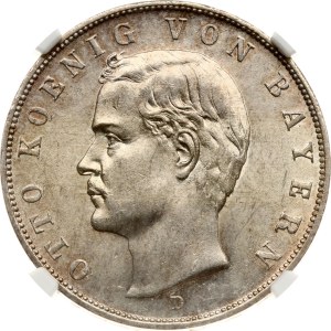 Germany Bavaria 3 Mark 1909 D NGC MS 62