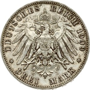 Germany Prussia 3 Mark 1909 A