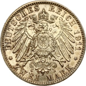 Germany Bavaria 2 Mark 1911 D Birthday