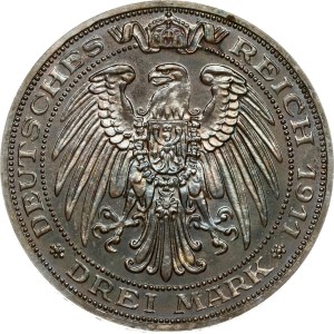 Germany Prussia 3 Mark 1911 A University of Breslau