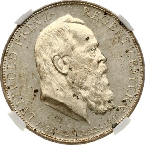 Germany Bavaria 5 Mark 1911 D Birthday NGC MS 62