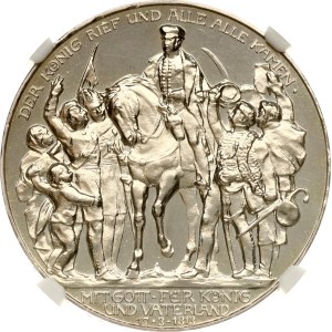 Germany Prussia 3 Mark 1913 Declaration of war against Napoleon NGC PF 61