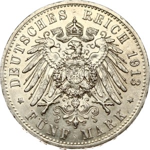 Germany Prussia 5 Mark 1913 A