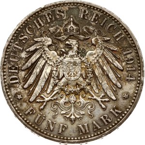 Germany Prussia 5 Mark 1914 A