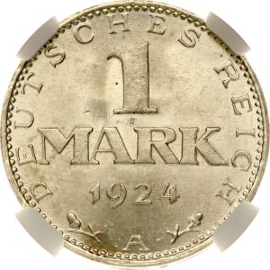 Germany Weimar Republic 1 Mark 1924 A NGC MS 64