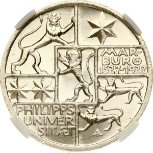 Germany Weimar Republic 3 Reichsmark 1927 A University in Marburg NGC MS 65