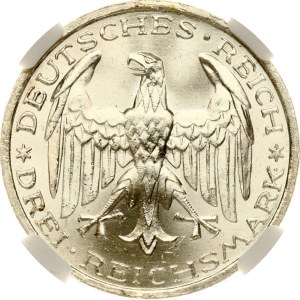 Germany Weimar Republic 3 Reichsmark 1927 A University in Marburg NGC MS 65