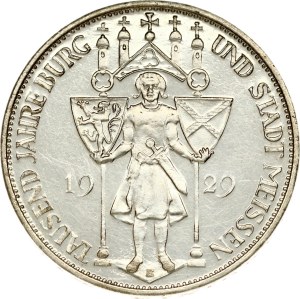 Germany Weimar Republic 3 Reichsmark 1929 E Meissen