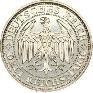 Germany Weimar Republic 3 Reichsmark 1929 E Meissen