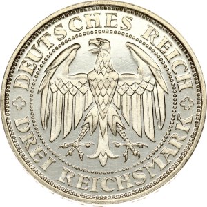 Germany Weimar Republic 3 Reichsmark 1929 E Meissen