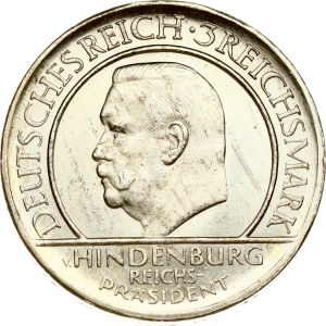 Germany Weimar Republic 3 Reichsmark 1929 J Weimar Constitution